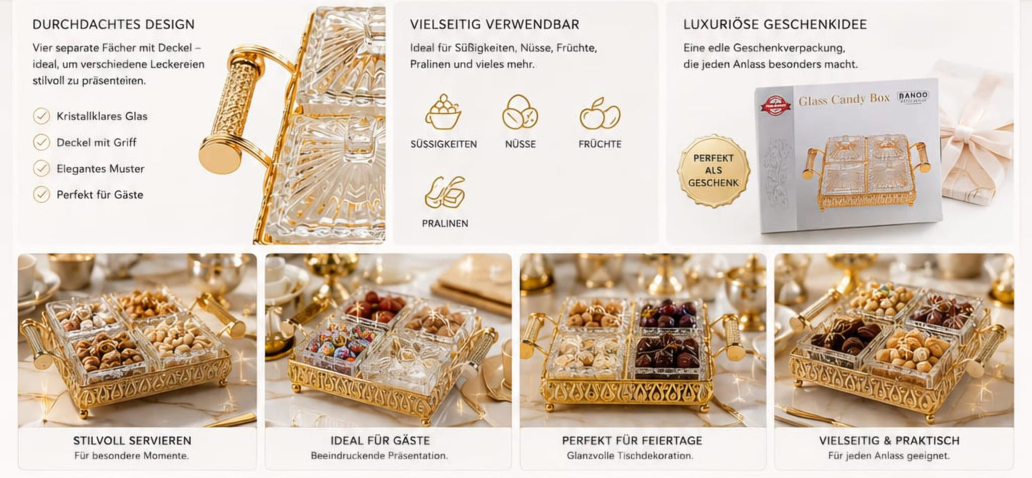 Banoo Dutch Design Glas Candy Box