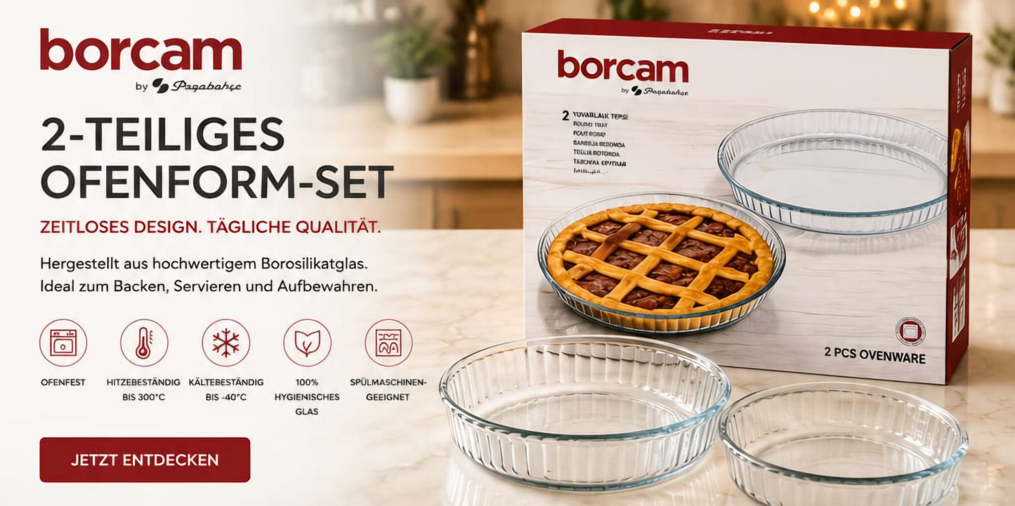 Borcam 2-teiliges Ofenform-Set