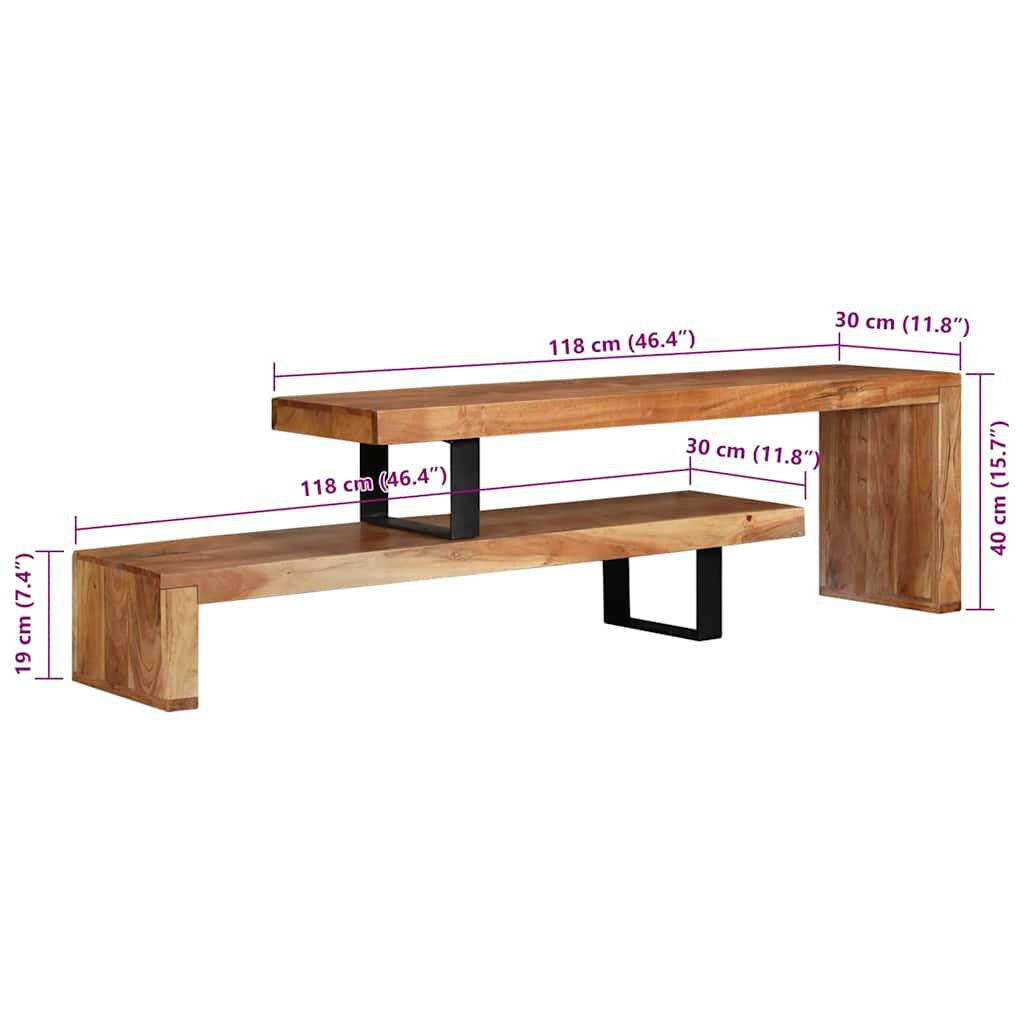 Tv-Schrank Massivholz Akazie