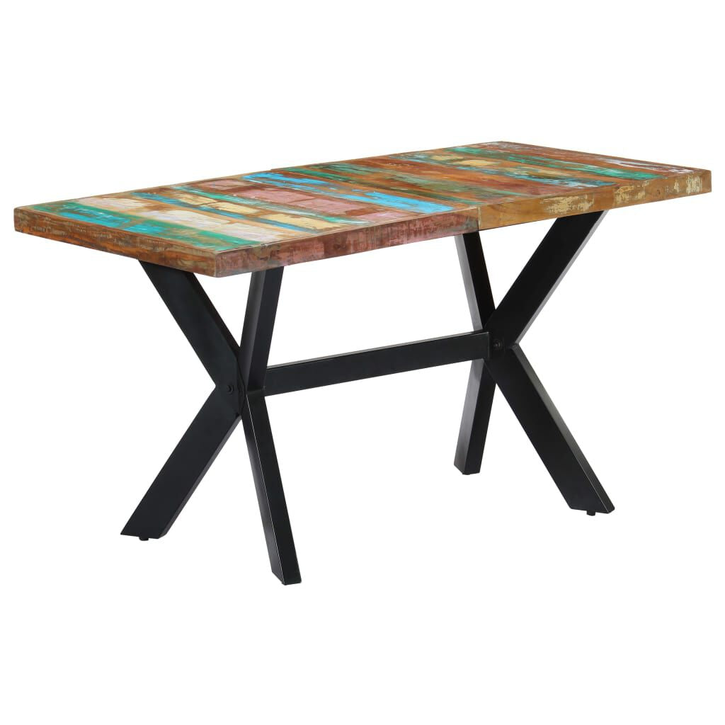 Esstisch 140X70X75 Cm Altholz Massiv