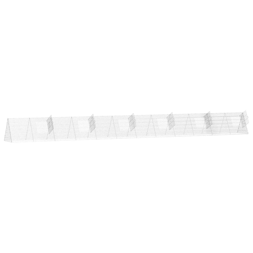 Hasenkäfig Silber 650 X 55 X 55 Cm Verzinkter Stahl