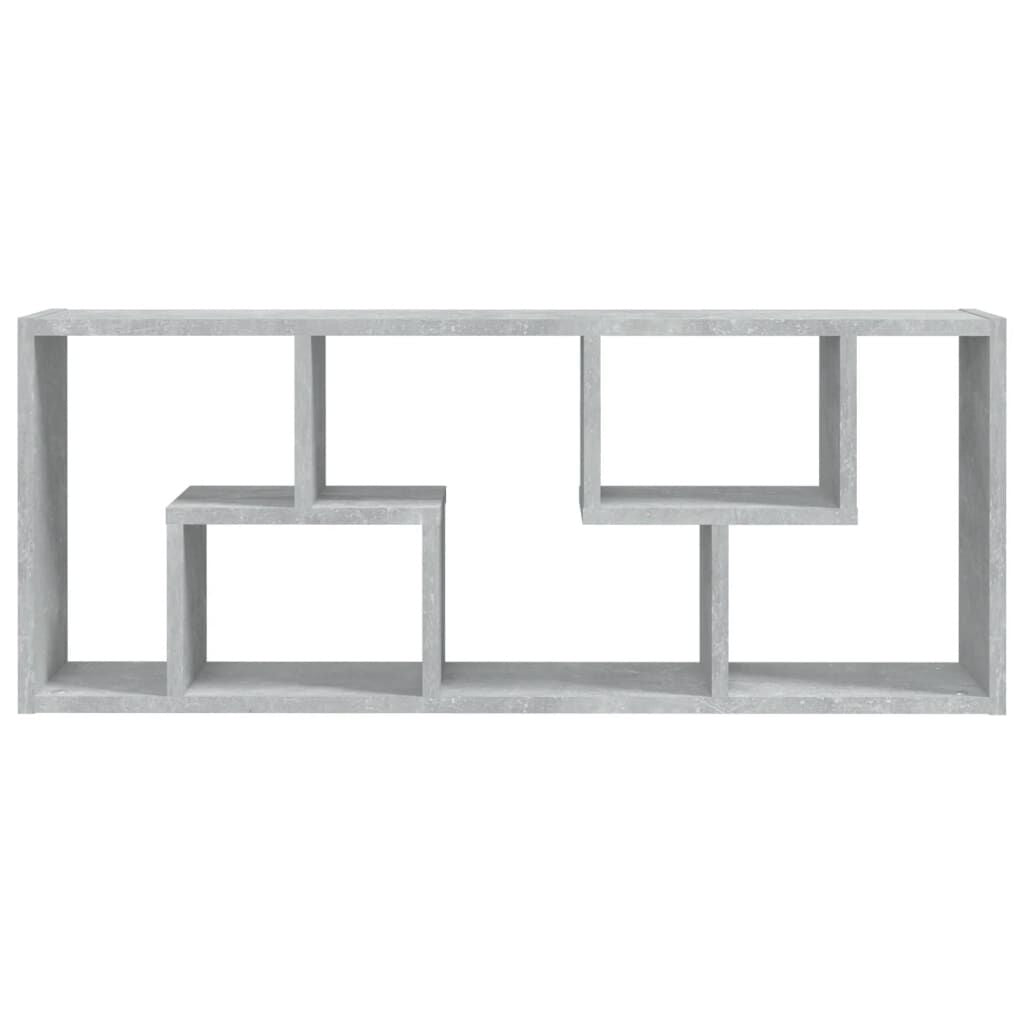 Wandregal Betongrau 36X16X90 Cm Holzwerkstoff