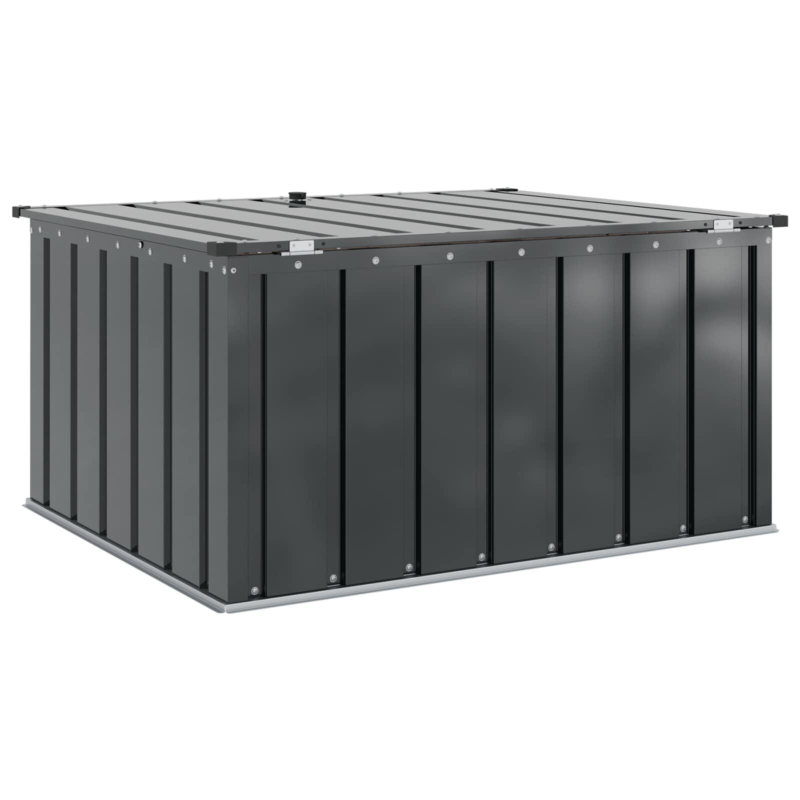Gartenlagerbox Schwarz 101 X 82 X 50 Cm Stahl