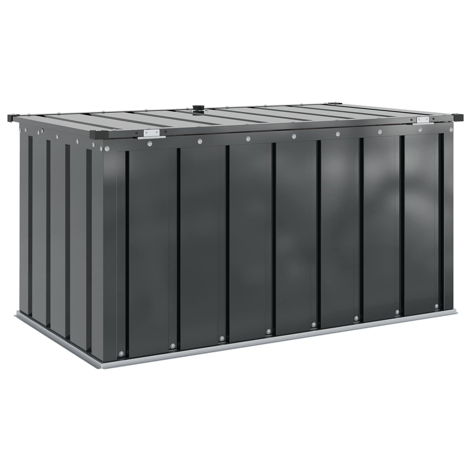 Gartenlagerbox Schwarz 101 X 56,5 X 50 Cm Stahl