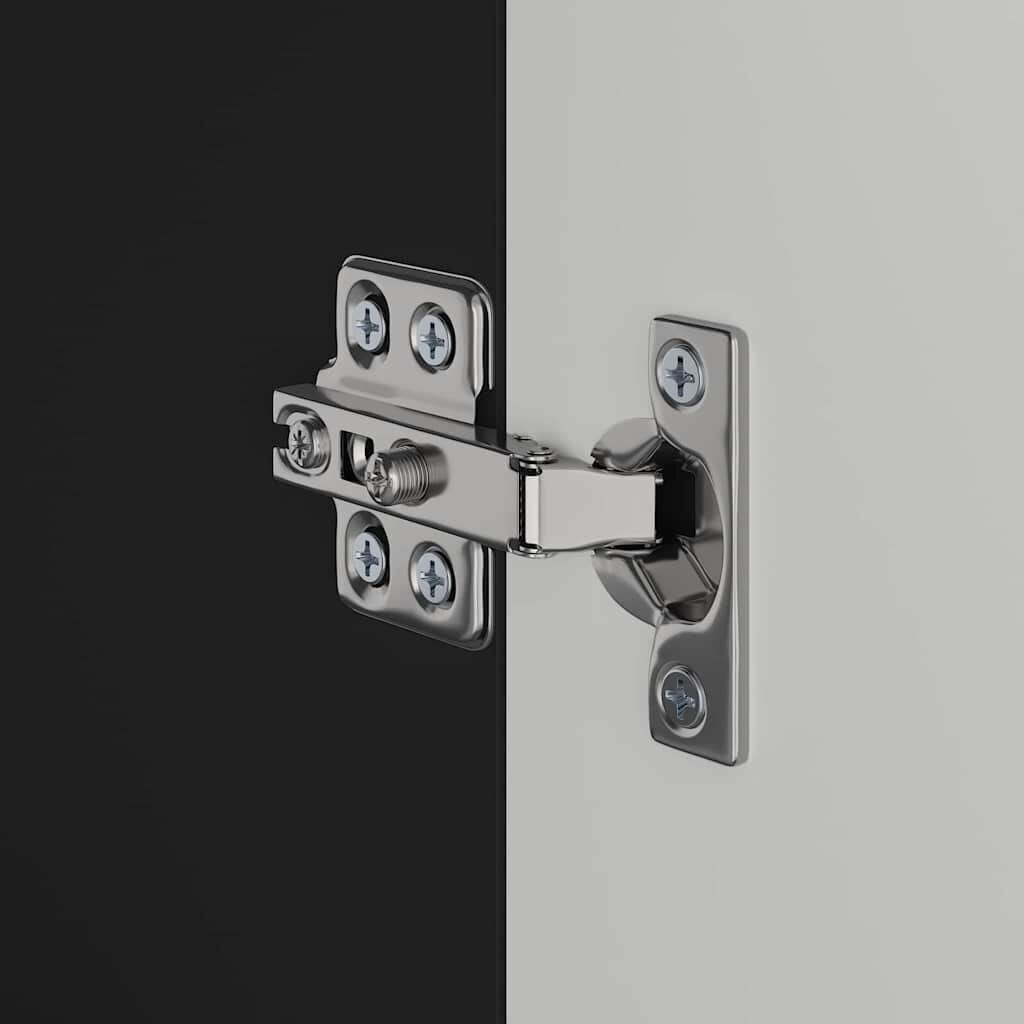 Badezimmerschrank-Set TULUM Schwarz 60 X 34 X 63 Cm
