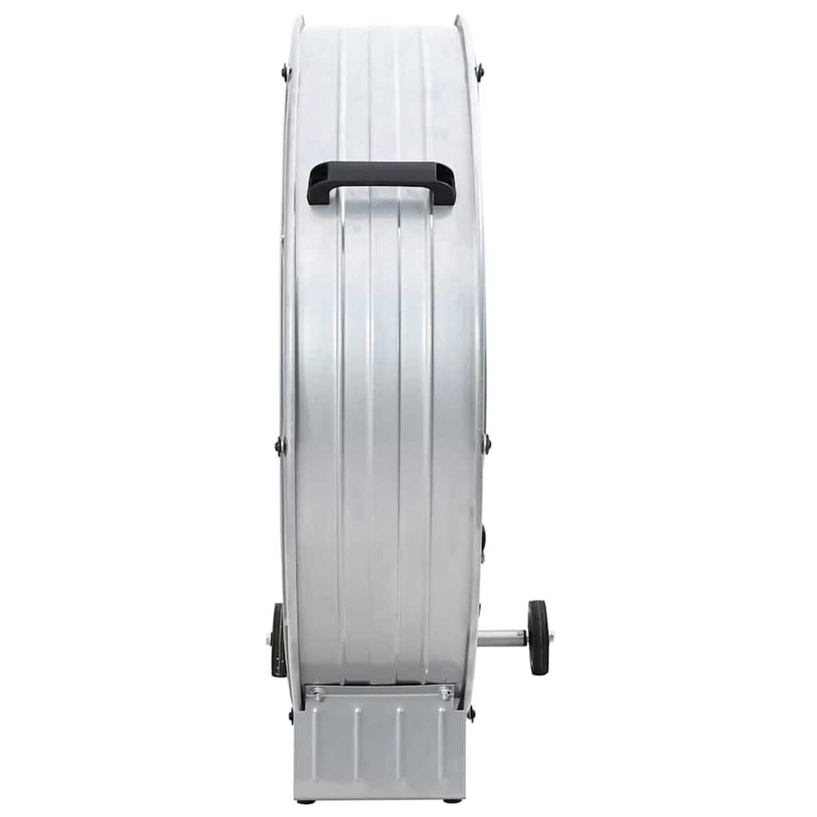 Trommelventilator Mit Rad Silber 79 X 37 X 82 Cm Aluminium