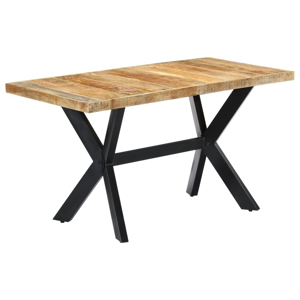 Esstisch 140X70X75 Cm Raues Mangoholz