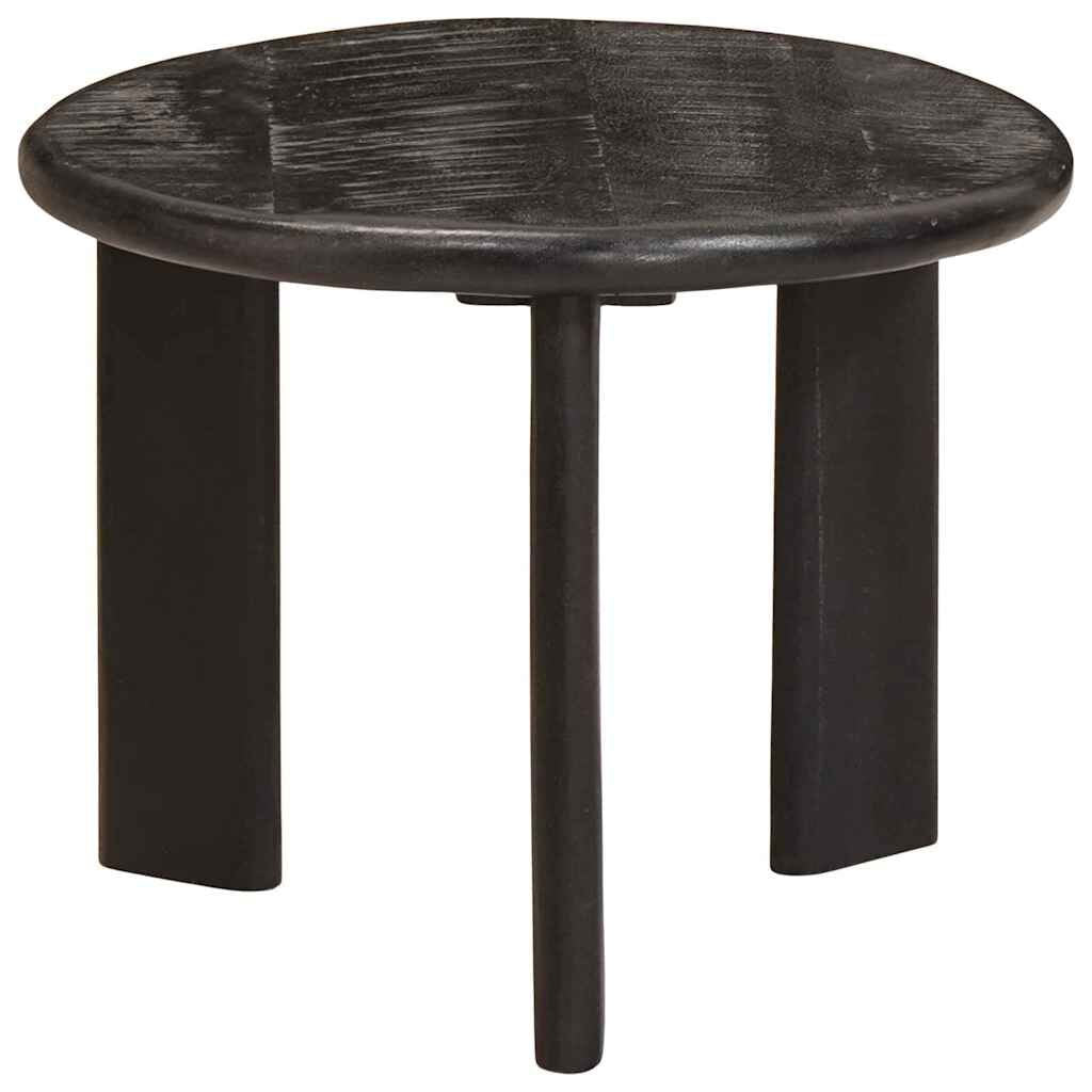 Nesting-Couchtische 2 Pcs Weiß Massivholz Mango