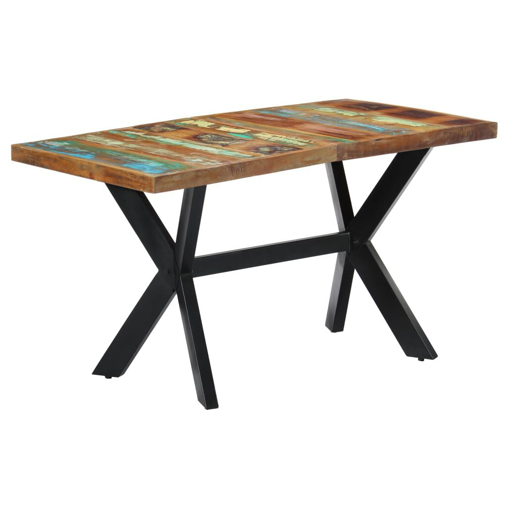 Esstisch 140X70X75 Cm Altholz Massiv