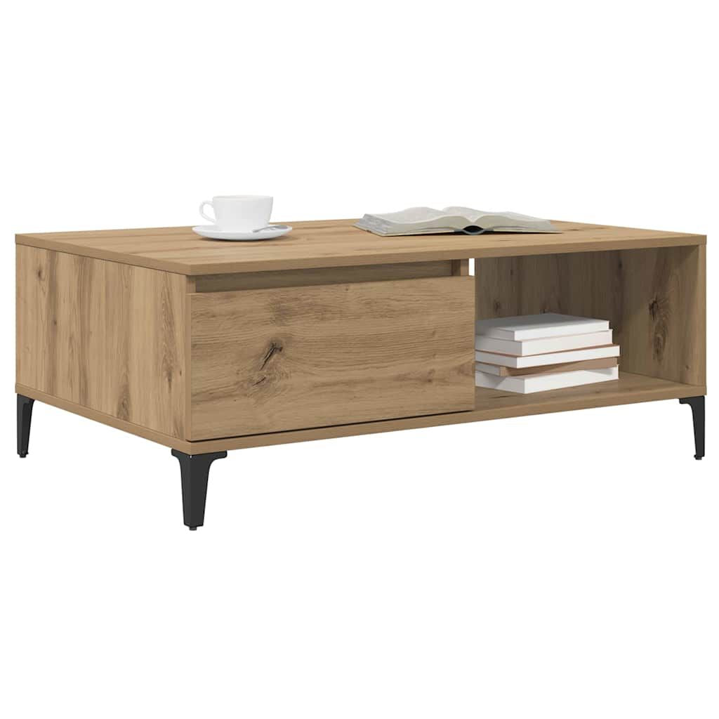 Couchtisch Artisan-Eiche 90 X 60 X 35 Cm Holzwerkstoff