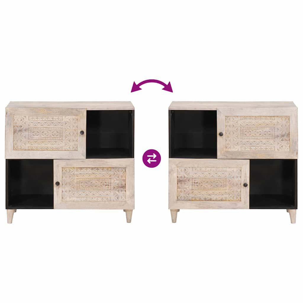 Sideboard Weiß 33,5 X 80 X 75 Cm