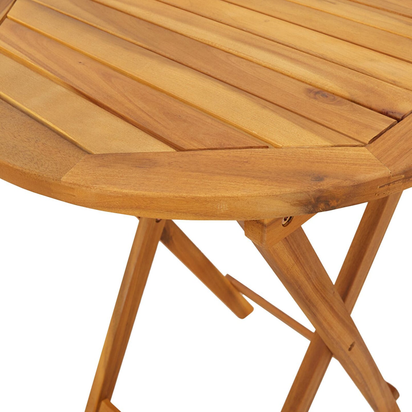 Garten Bistro Set 3 Pcs Braun Massivholz Akazie