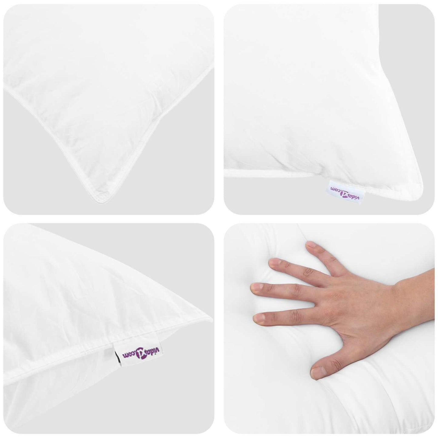 Sommerdecke Mit Kissen 2 Pcs Weiß Daunenfeder
