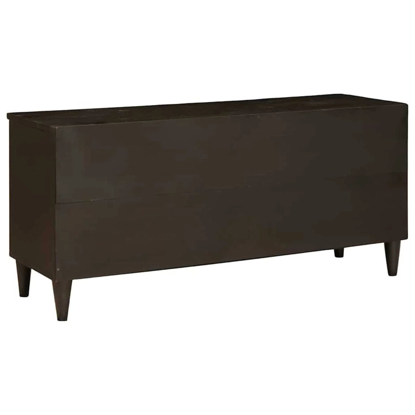 Tv-Schränk Schwarz Und Gold 100 X 33 X 46 Cm Holzwerkstoff