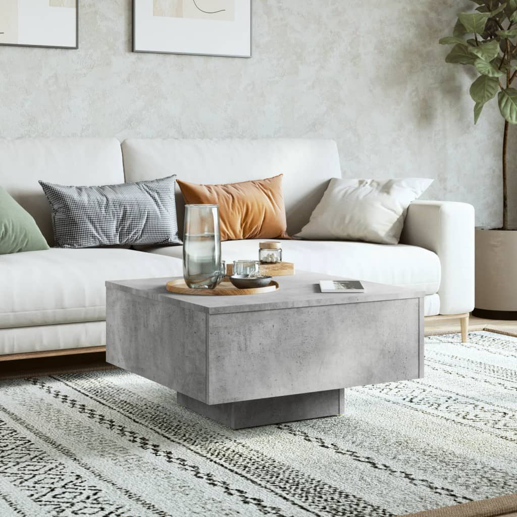Couchtisch Betongrau 60X60X31,5 Cm Holzwerkstoff