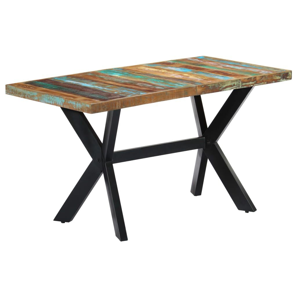 Esstisch 140X70X75 Cm Altholz Massiv
