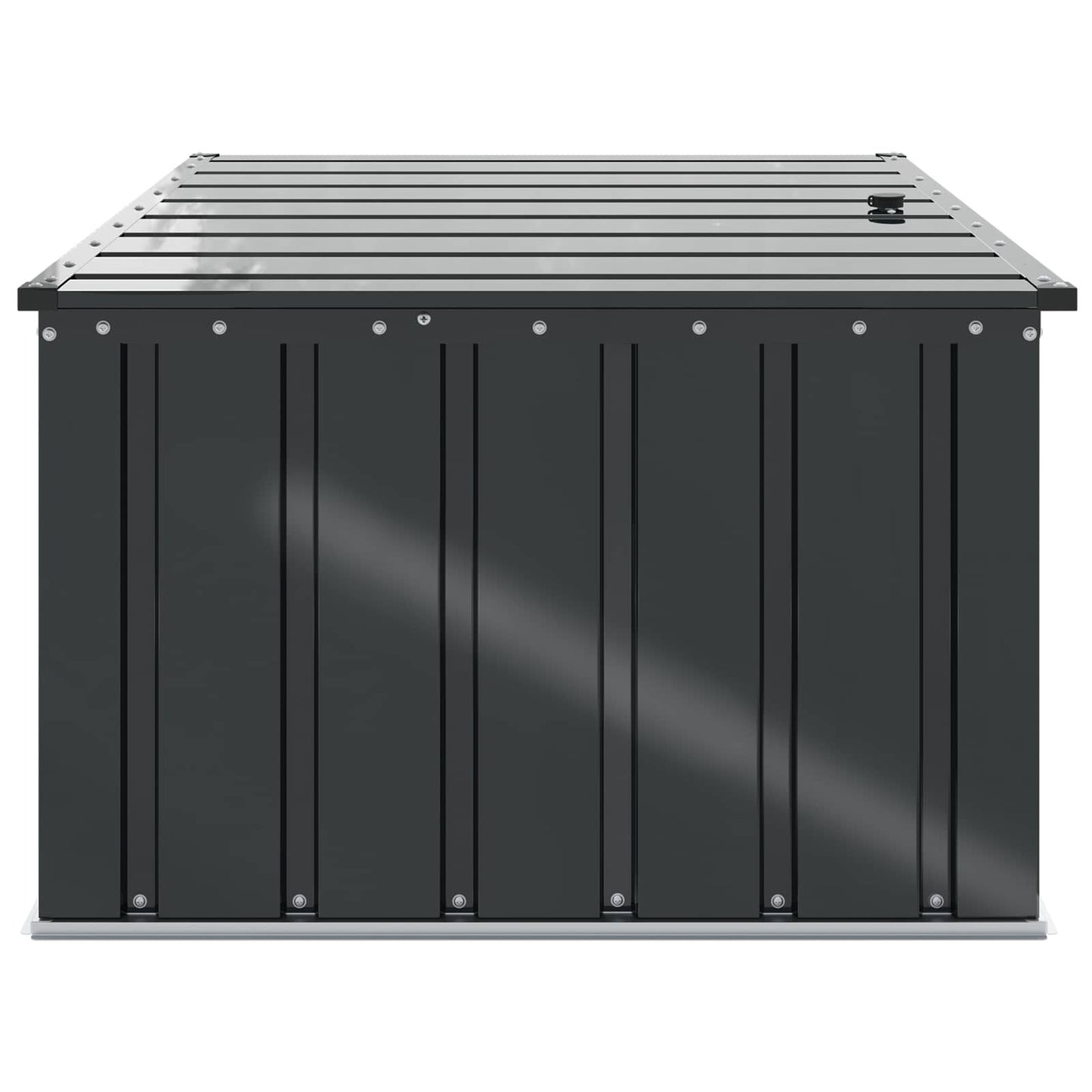 Gartenlagerbox Schwarz 101 X 82 X 50 Cm Stahl