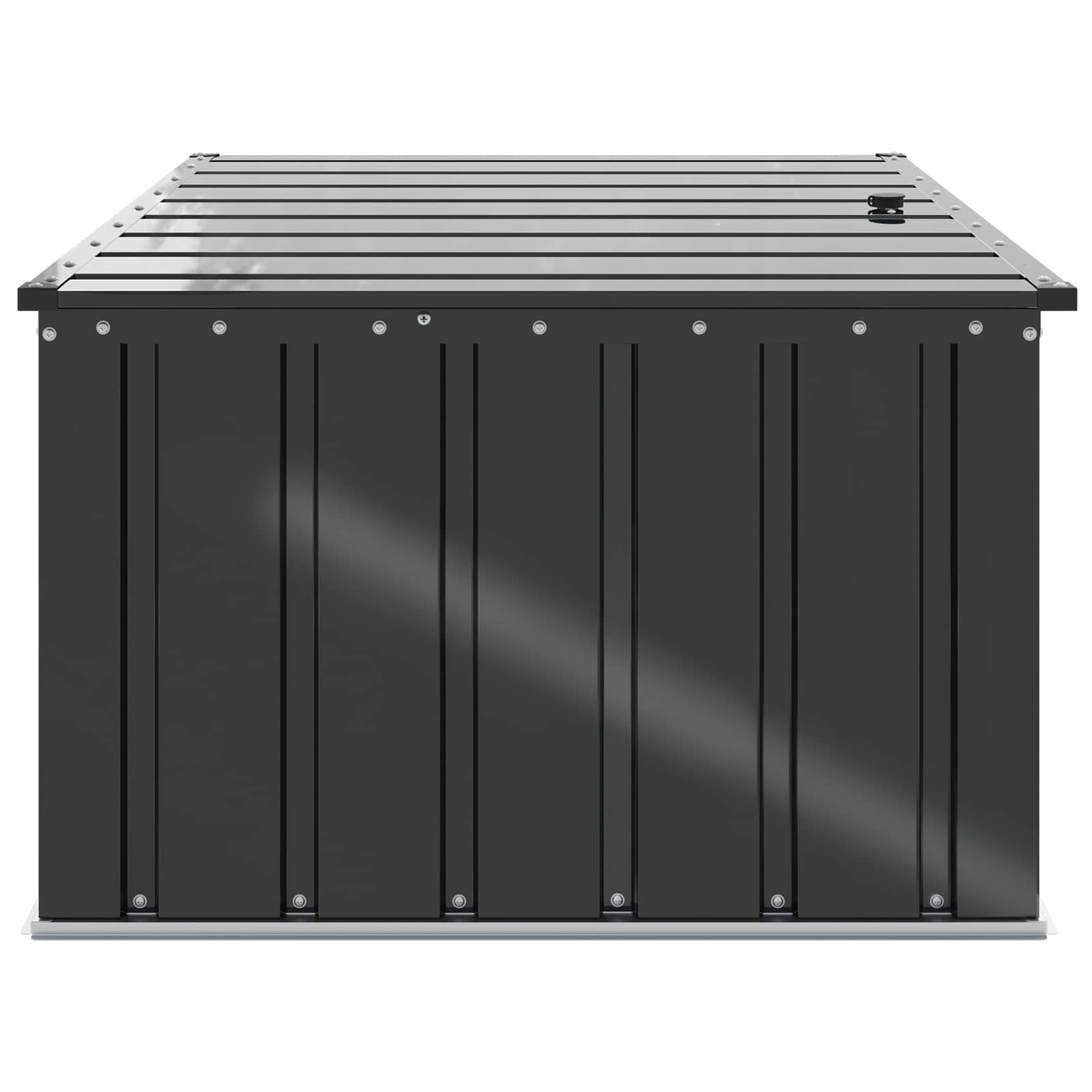 Gartenlagerbox Schwarz 101 X 82 X 50 Cm Stahl