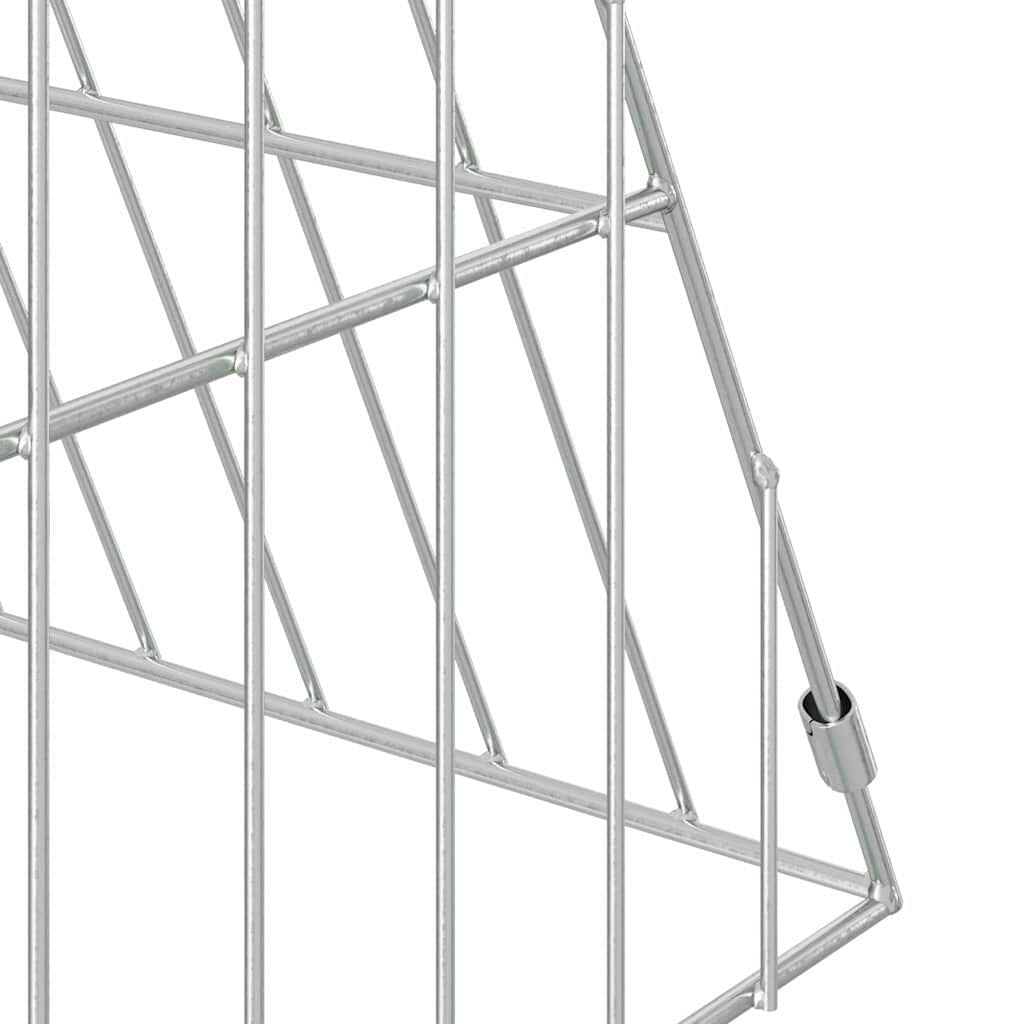 Hasenkäfig Silber 650 X 55 X 55 Cm Verzinkter Stahl