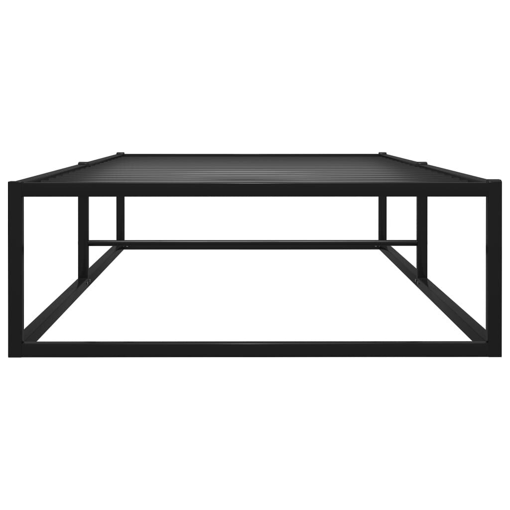 Bettgestell Schwarz Metall 100X200 Cm