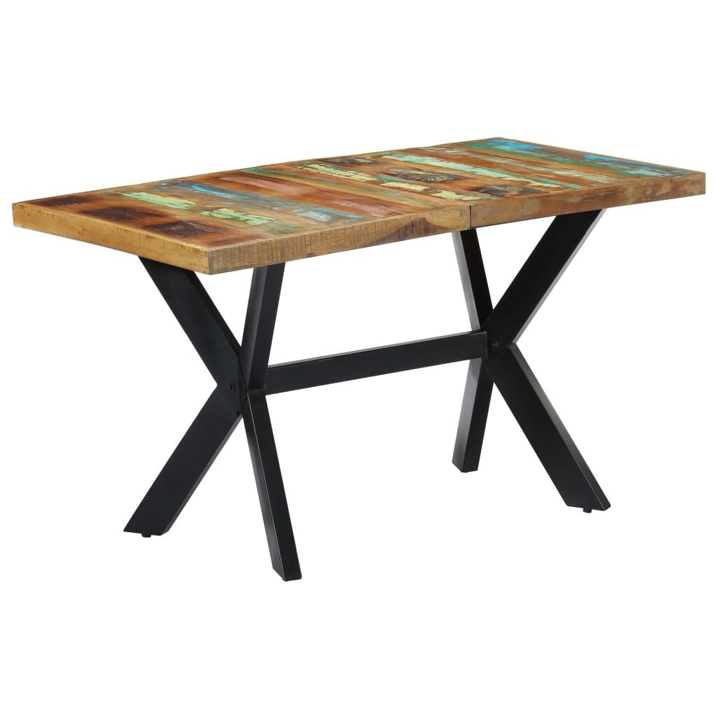 Esstisch 140X70X75 Cm Altholz Massiv