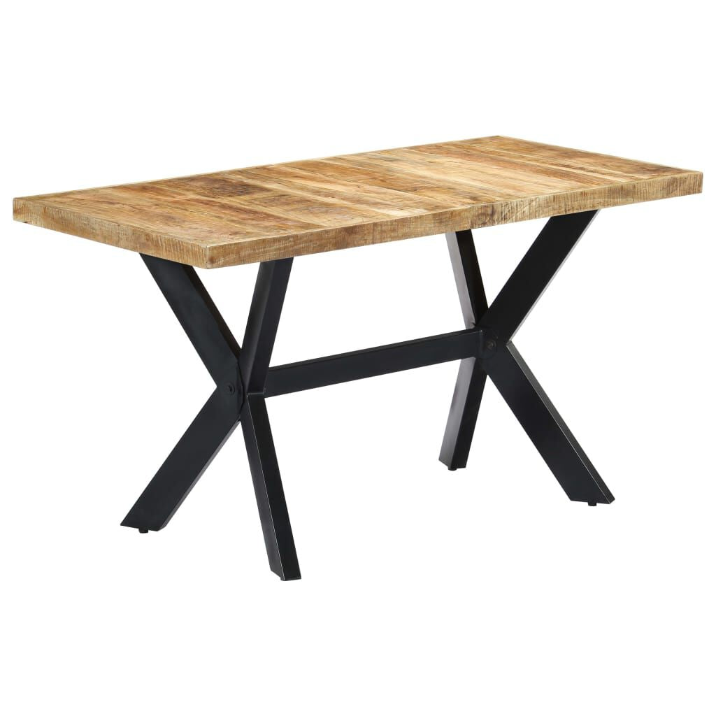 Esstisch 140X70X75 Cm Raues Mangoholz