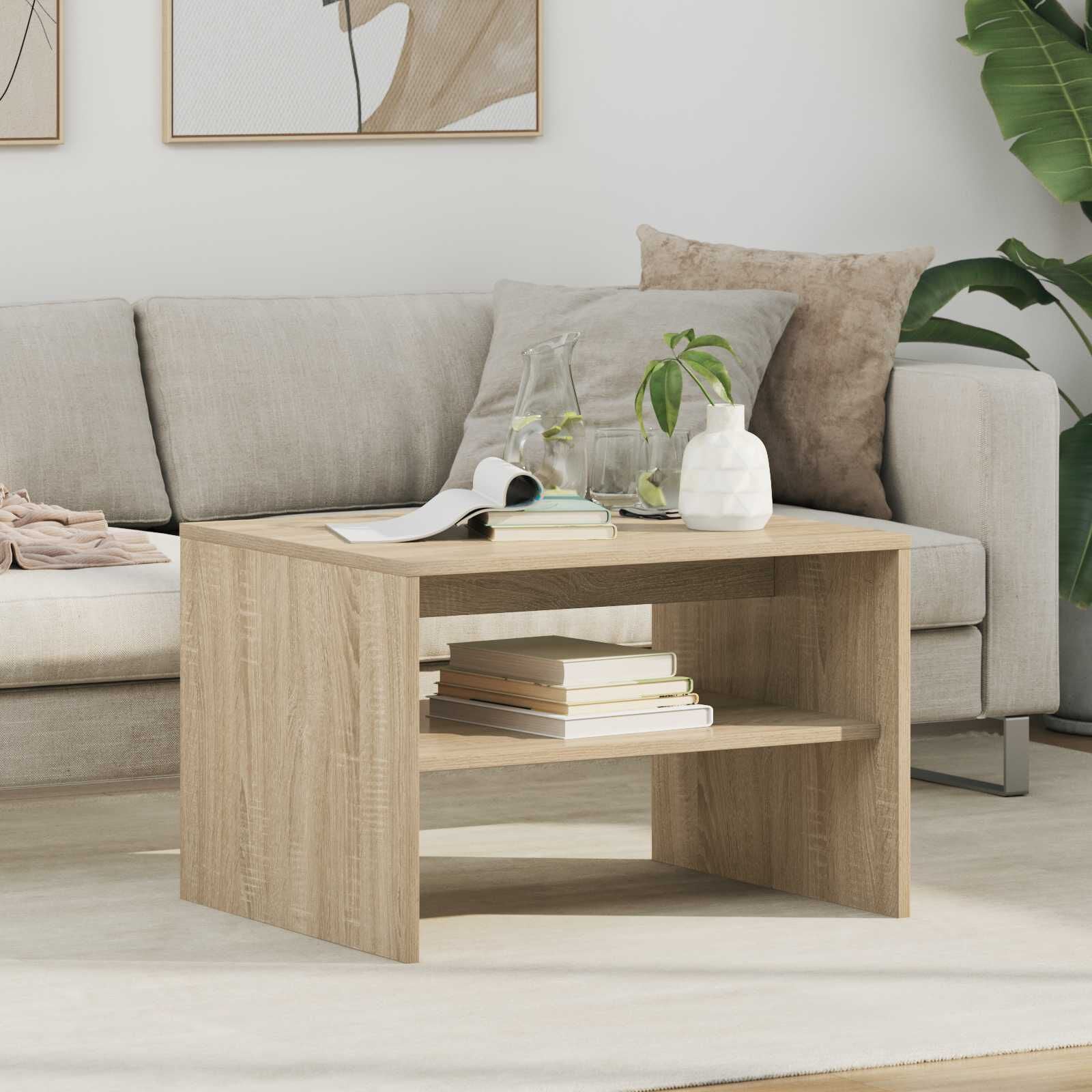 Couchtisch Sonoma-Eiche 60 X 50 X 40 Cm Holzwerkstoff