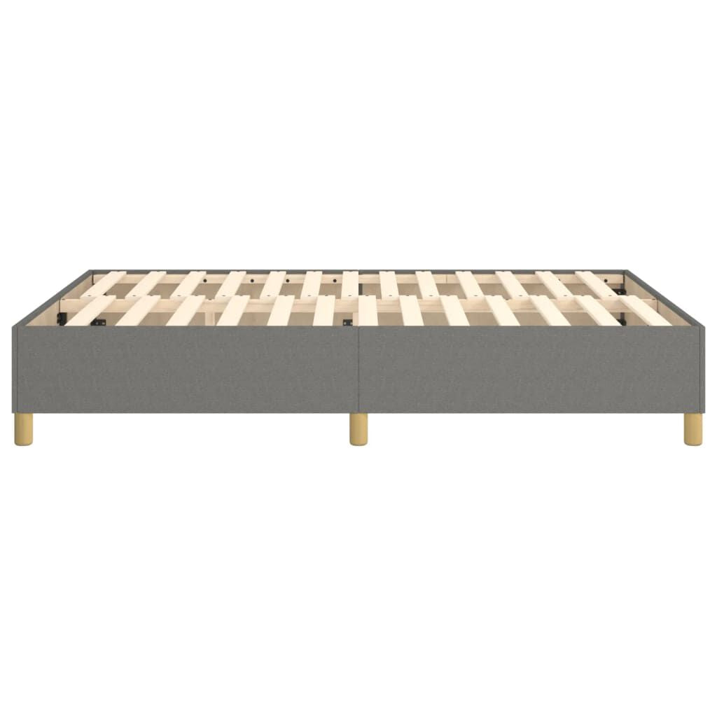 Boxspringbettgestell Dunkelgrau 140X200 Cm Stoff