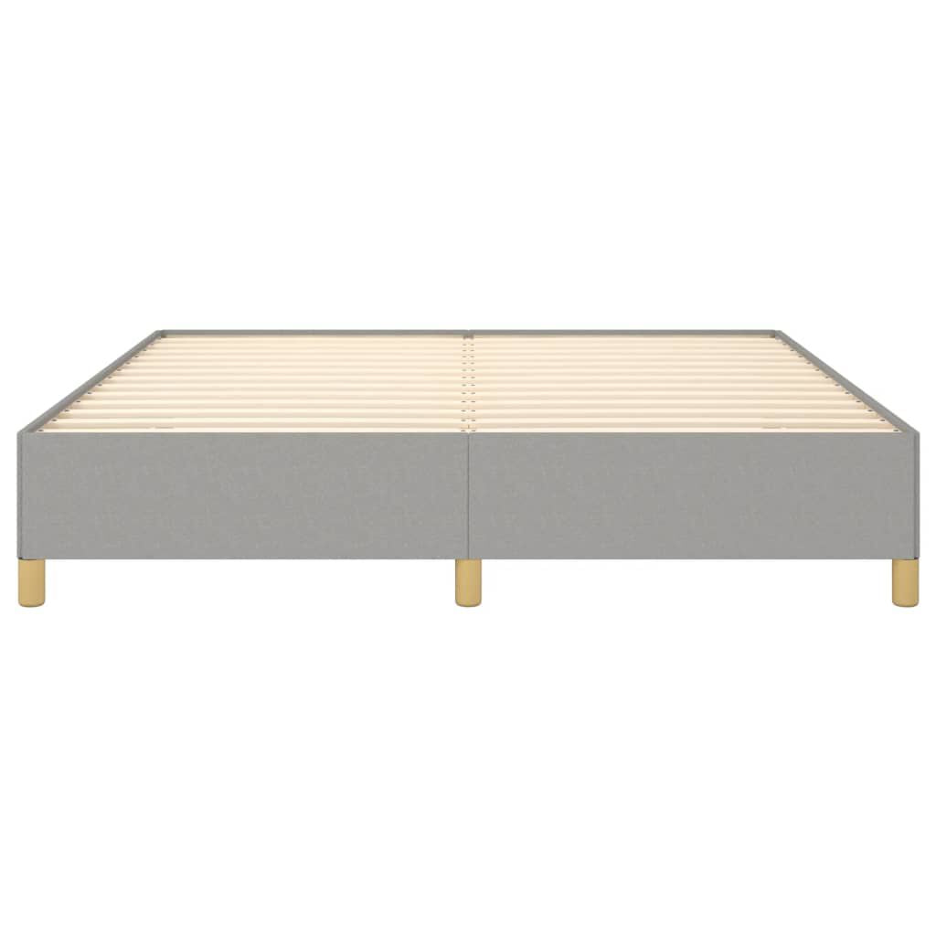 Boxspringbettgestell Hellgrau 180X200 Cm Stoff