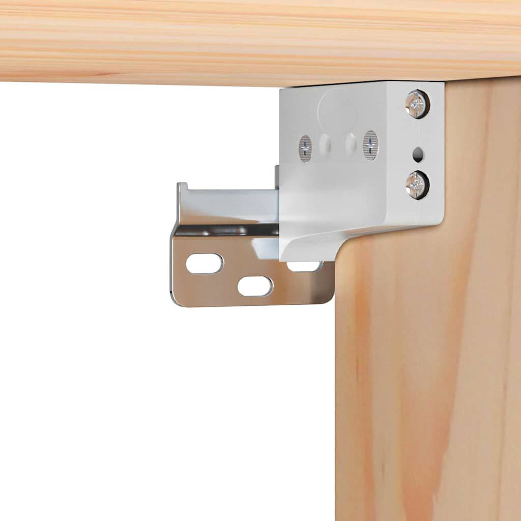 Nachttisch 2 Pcs Natur 39 X 34 X 33 Cm Massivholz Kiefer