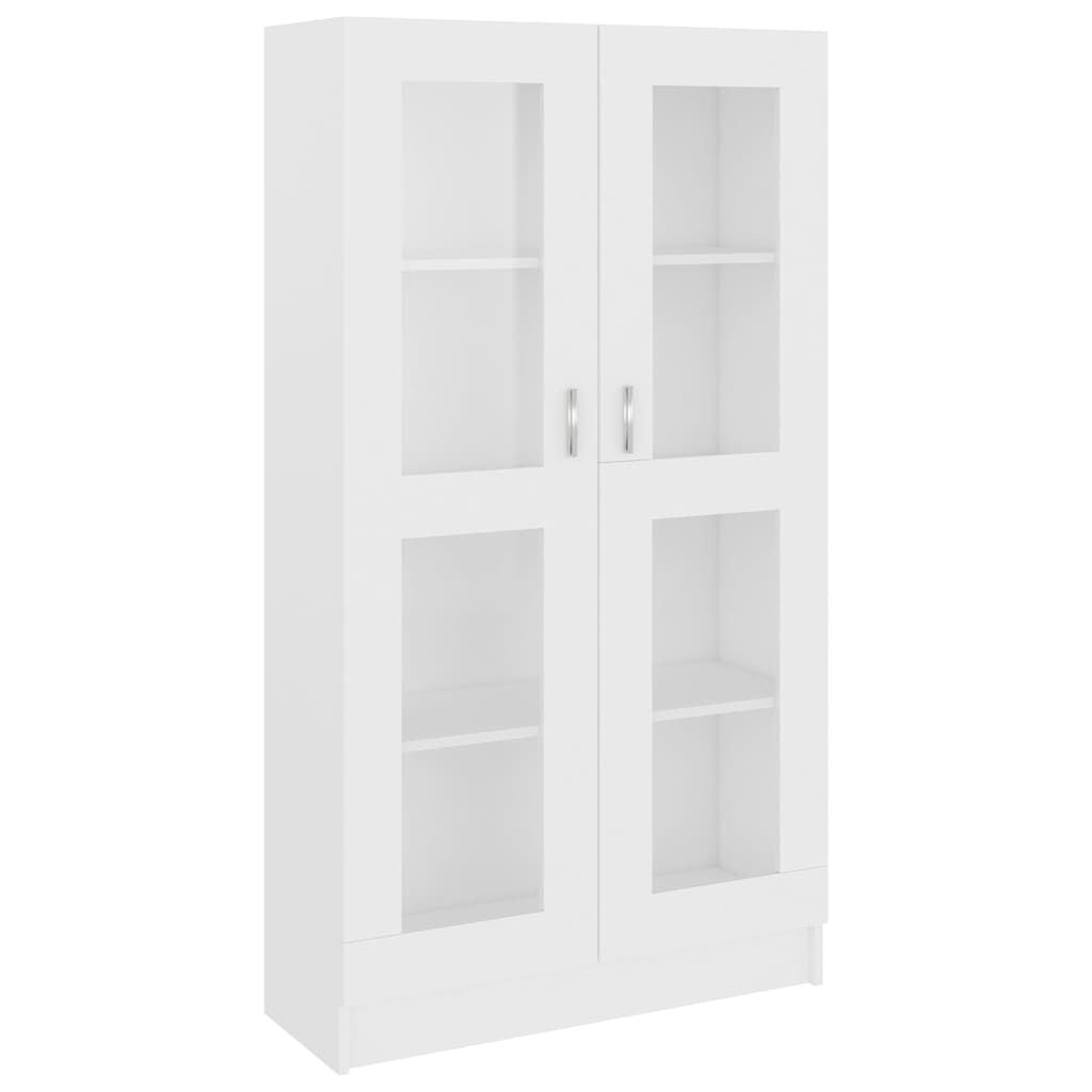Vitrinenschrank Weiß 82,5X30,5X150 Cm Holzwerkstoff