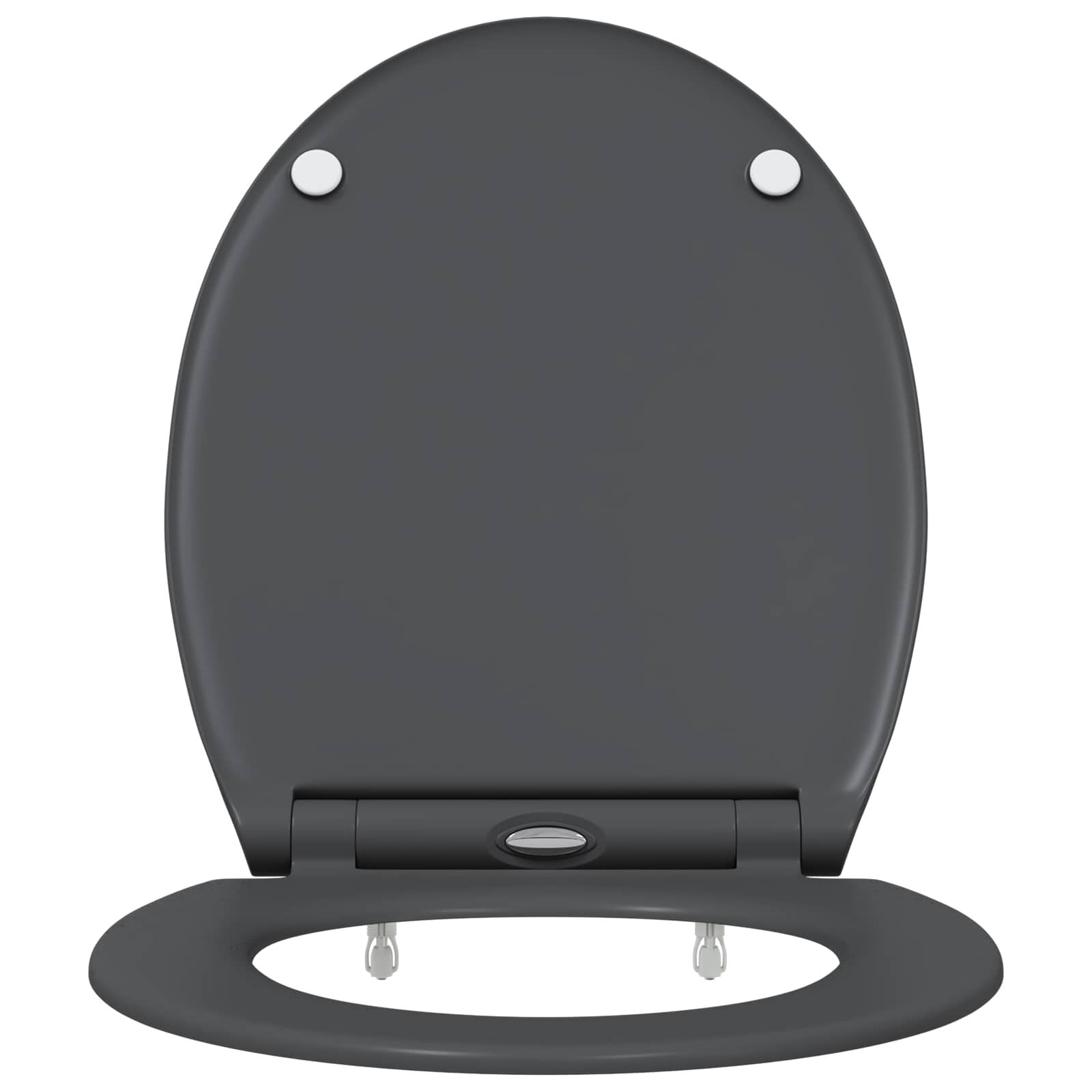 Toilettensitz Anthrazit 47 X 37,5 X 3,8 Cm Duroplast