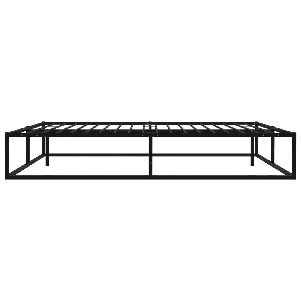 Bettgestell Schwarz Metall 140X200 Cm