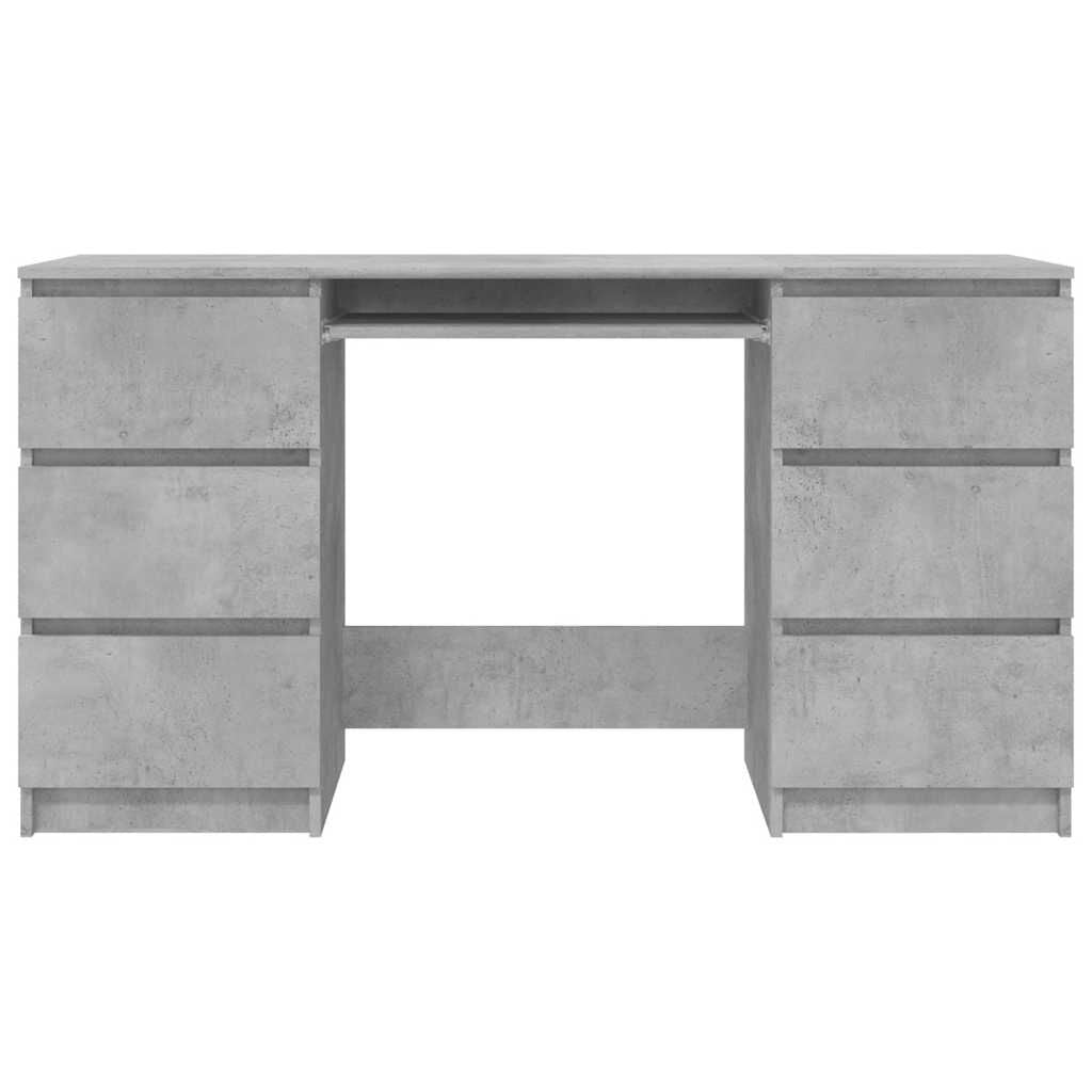 Schreibtisch Betongrau 140X50X77 Cm Holzwerkstoff