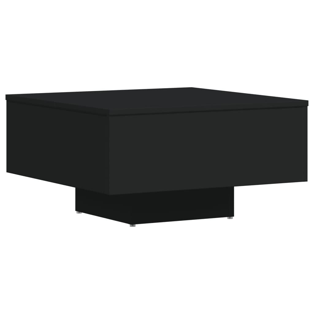 Couchtisch Schwarz 60X60X31,5 Cm Holzwerkstoff