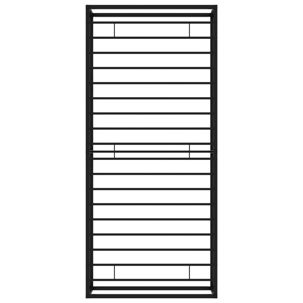 Bettgestell Schwarz Metall 100X200 Cm