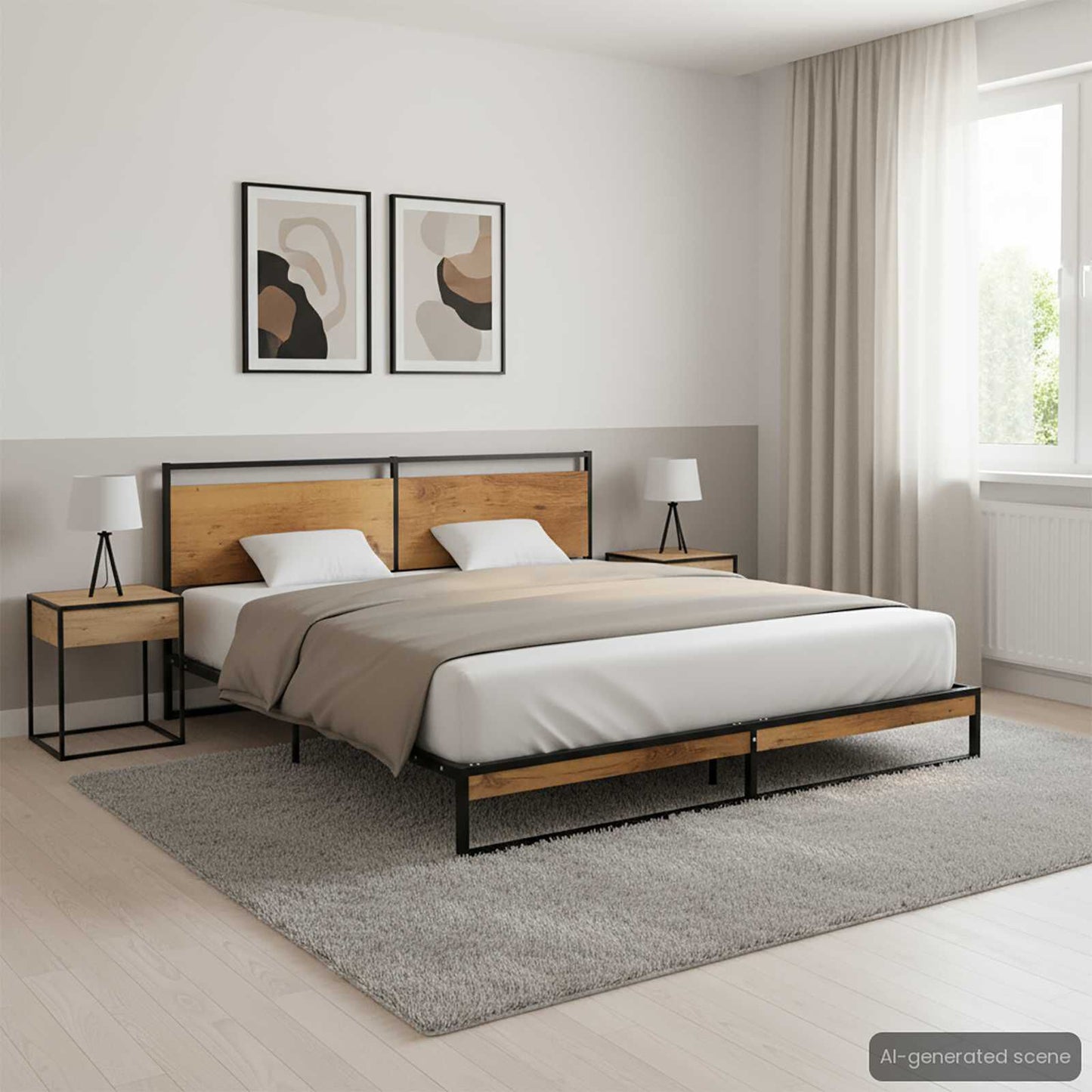 Bettgestell Metall 180X200 Cm