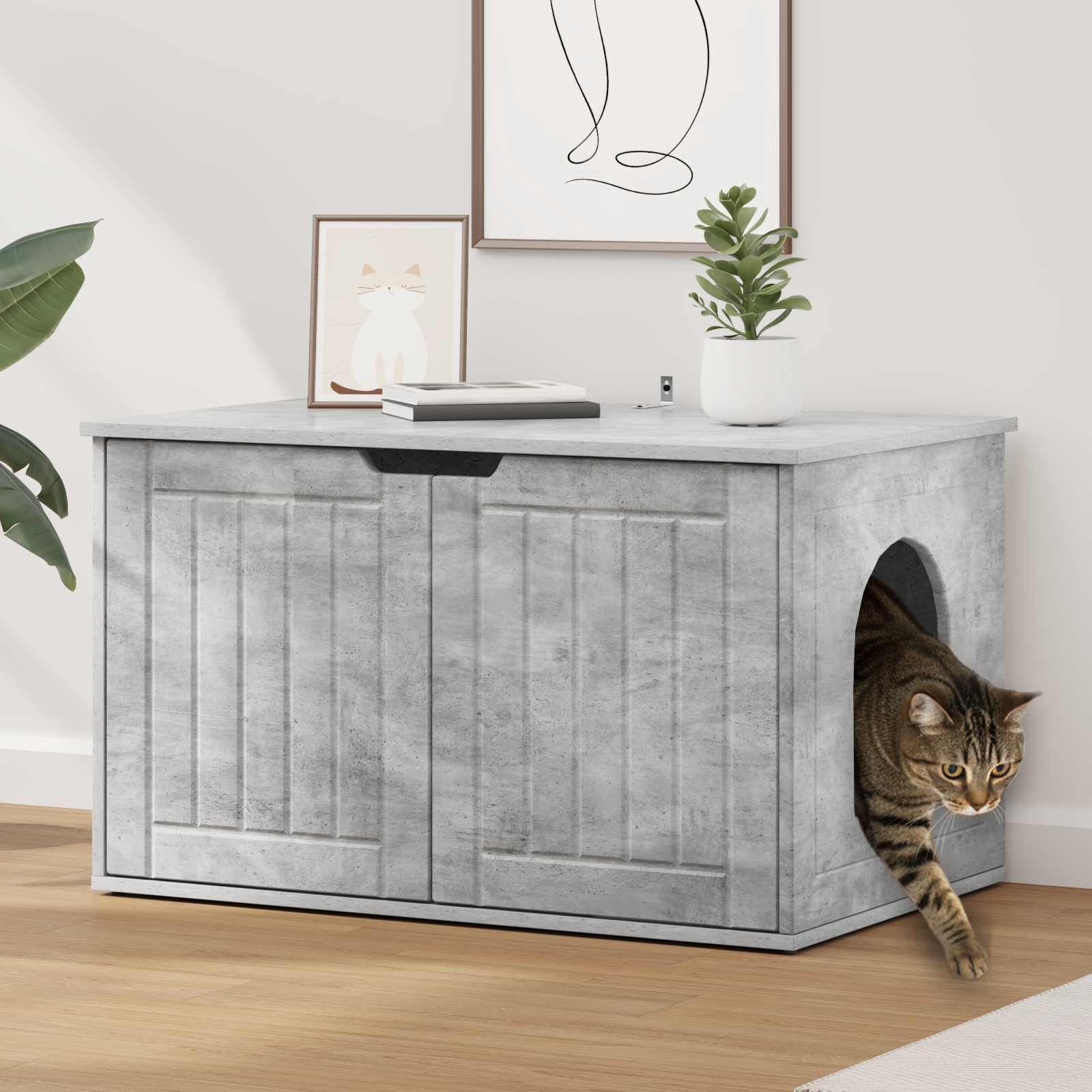 Katzenhaus Beton 85 X 55 X 50,5 Cm Holzwerkstoff