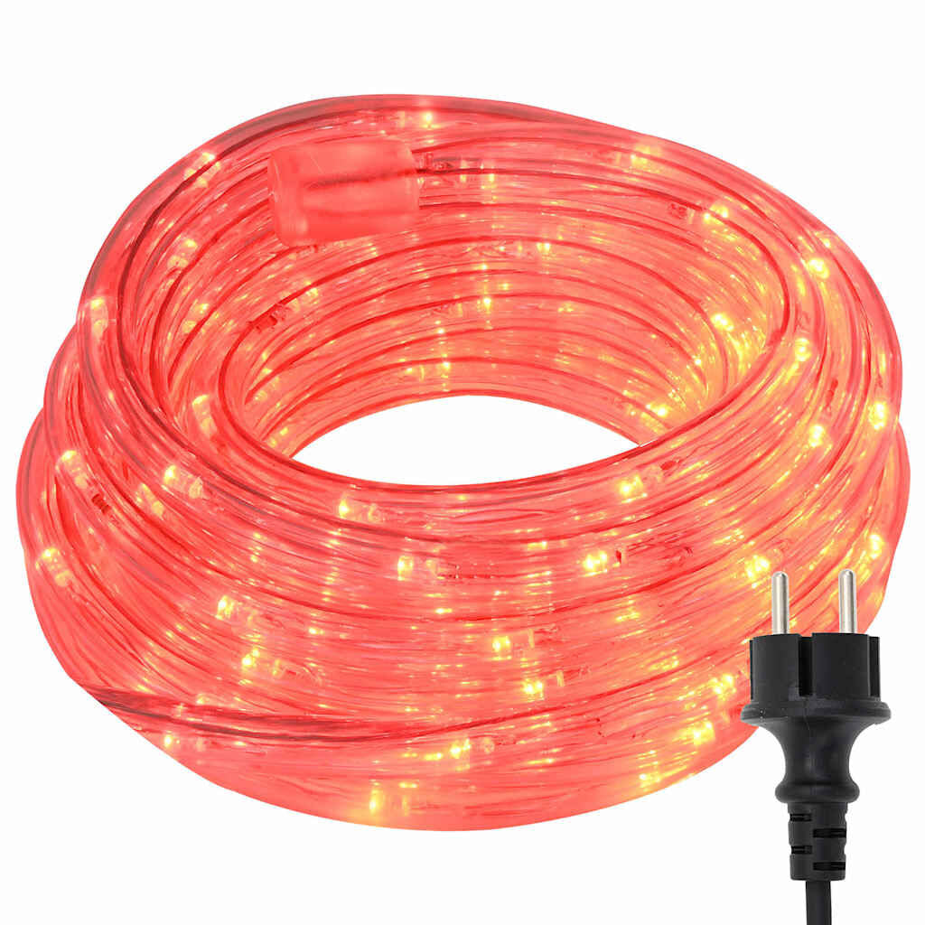 Lichtseil Mit 2400 Leds Rot 100 M PVC