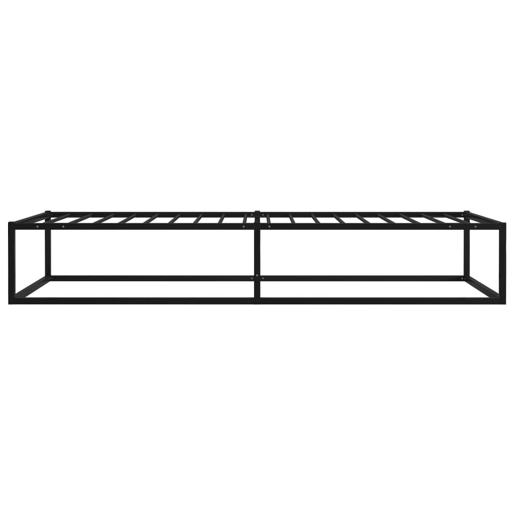 Bettgestell Schwarz Metall 100X200 Cm