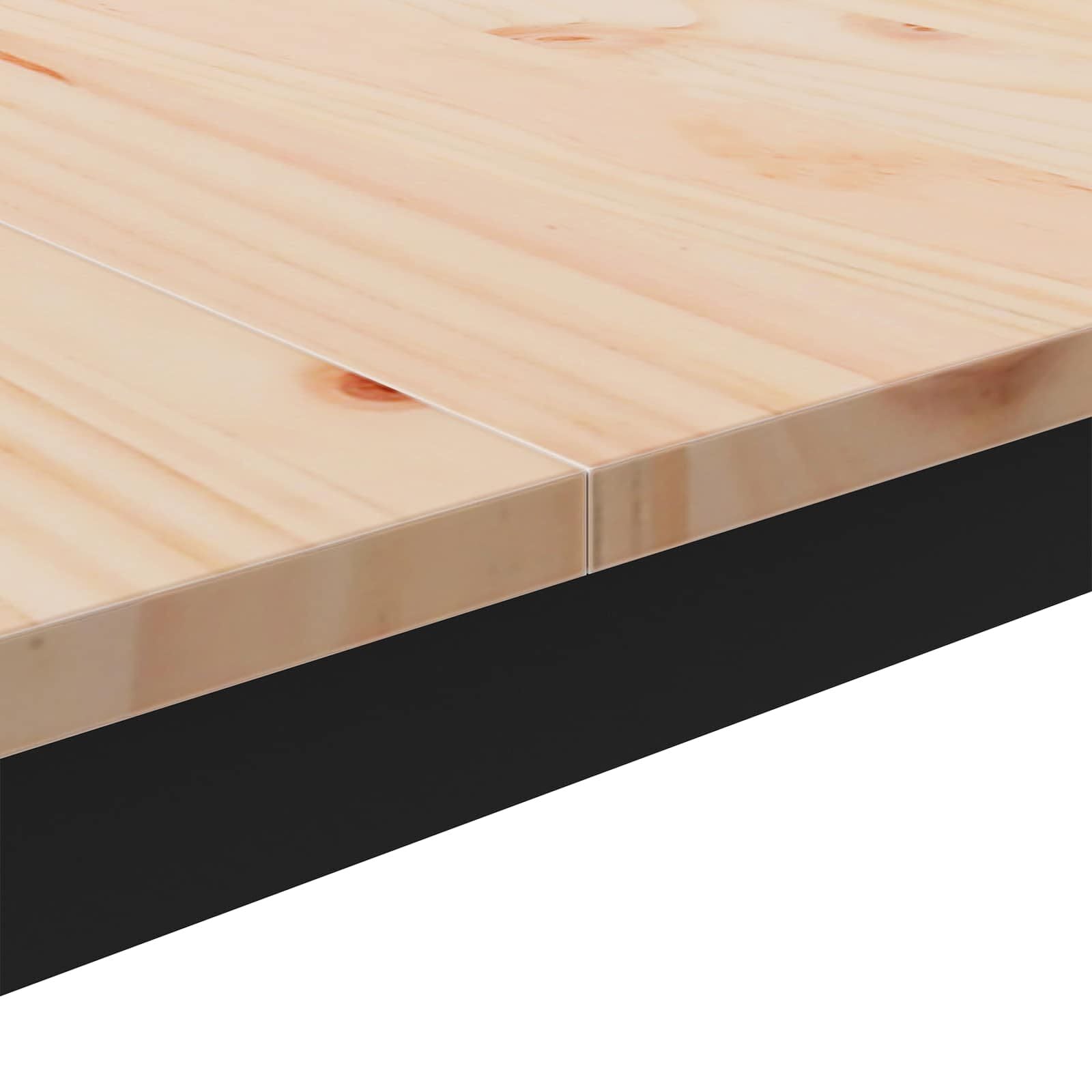 Couchtisch Natur 60 X 60 X 36 Cm Massives Kiefernholz