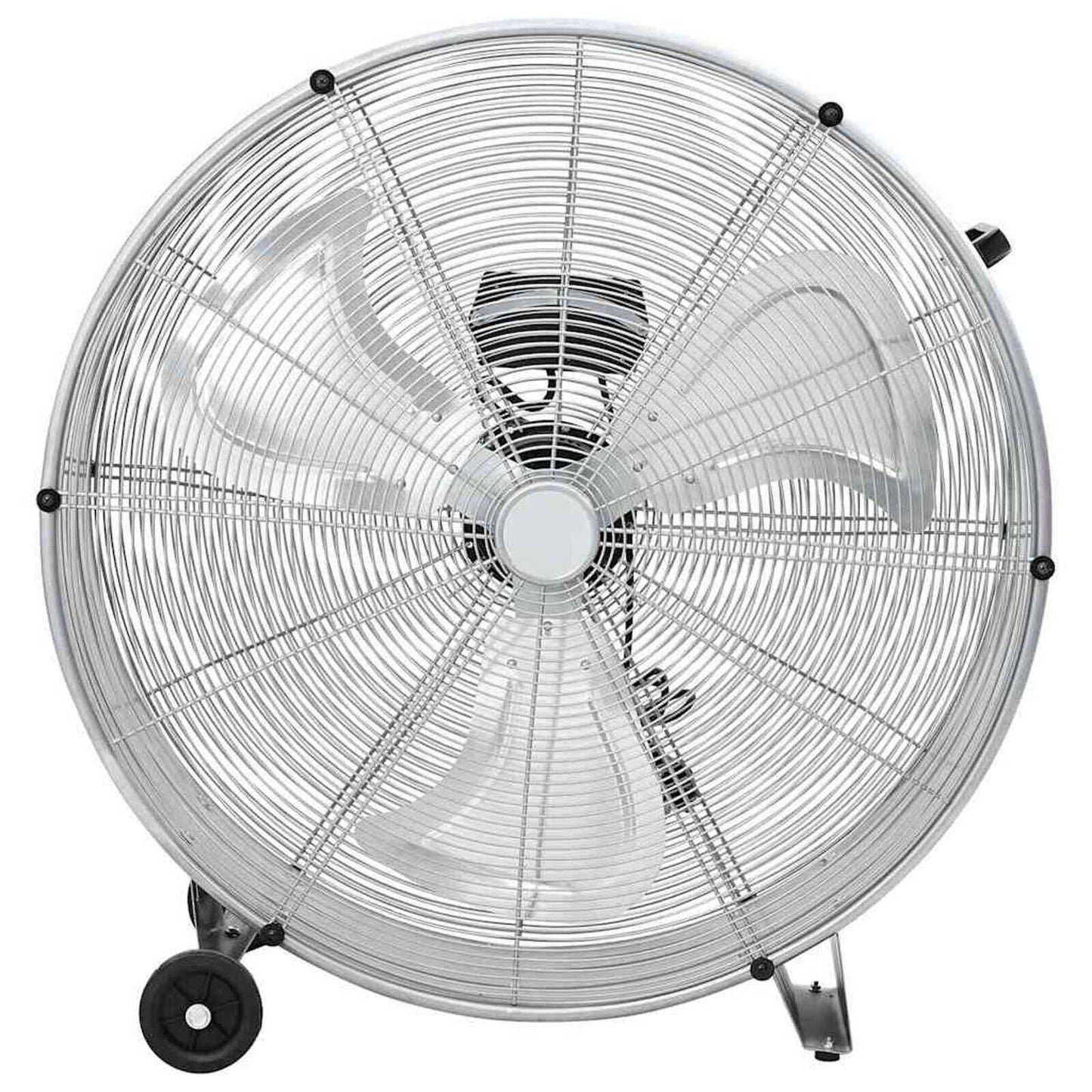 Trommelventilator Mit Rad Silber 79 X 37 X 82 Cm Aluminium