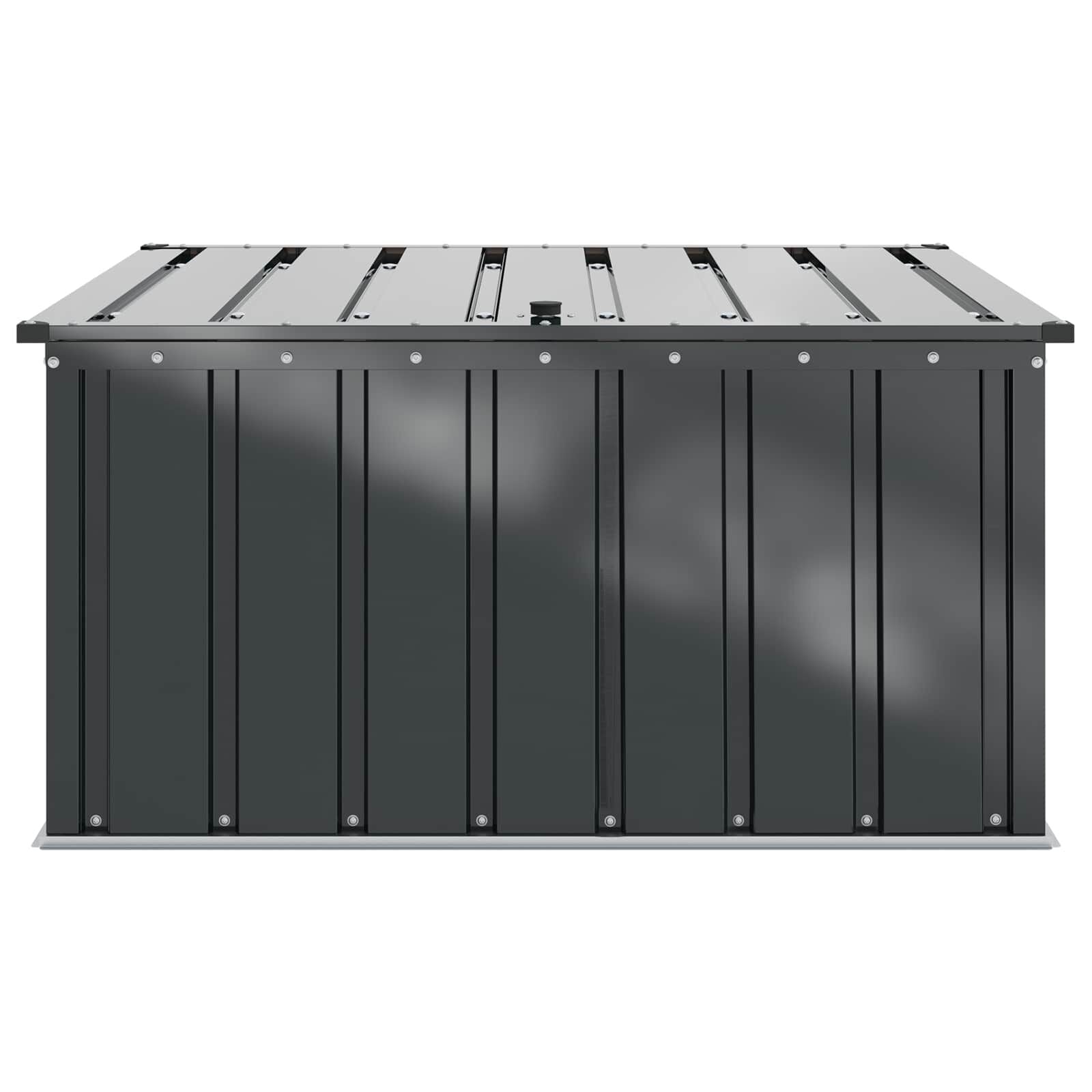 Gartenlagerbox Schwarz 101 X 82 X 50 Cm Stahl