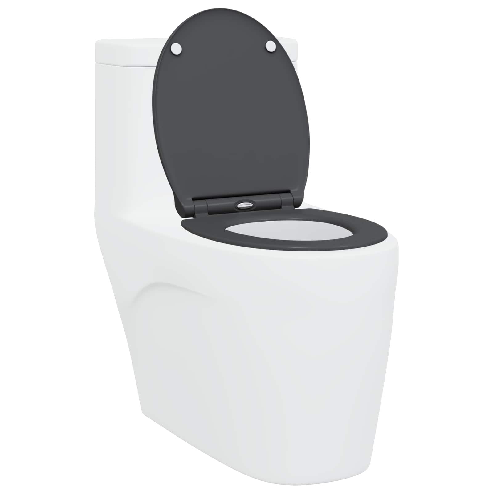 Toilettensitz Anthrazit 47 X 37,5 X 3,8 Cm Duroplast