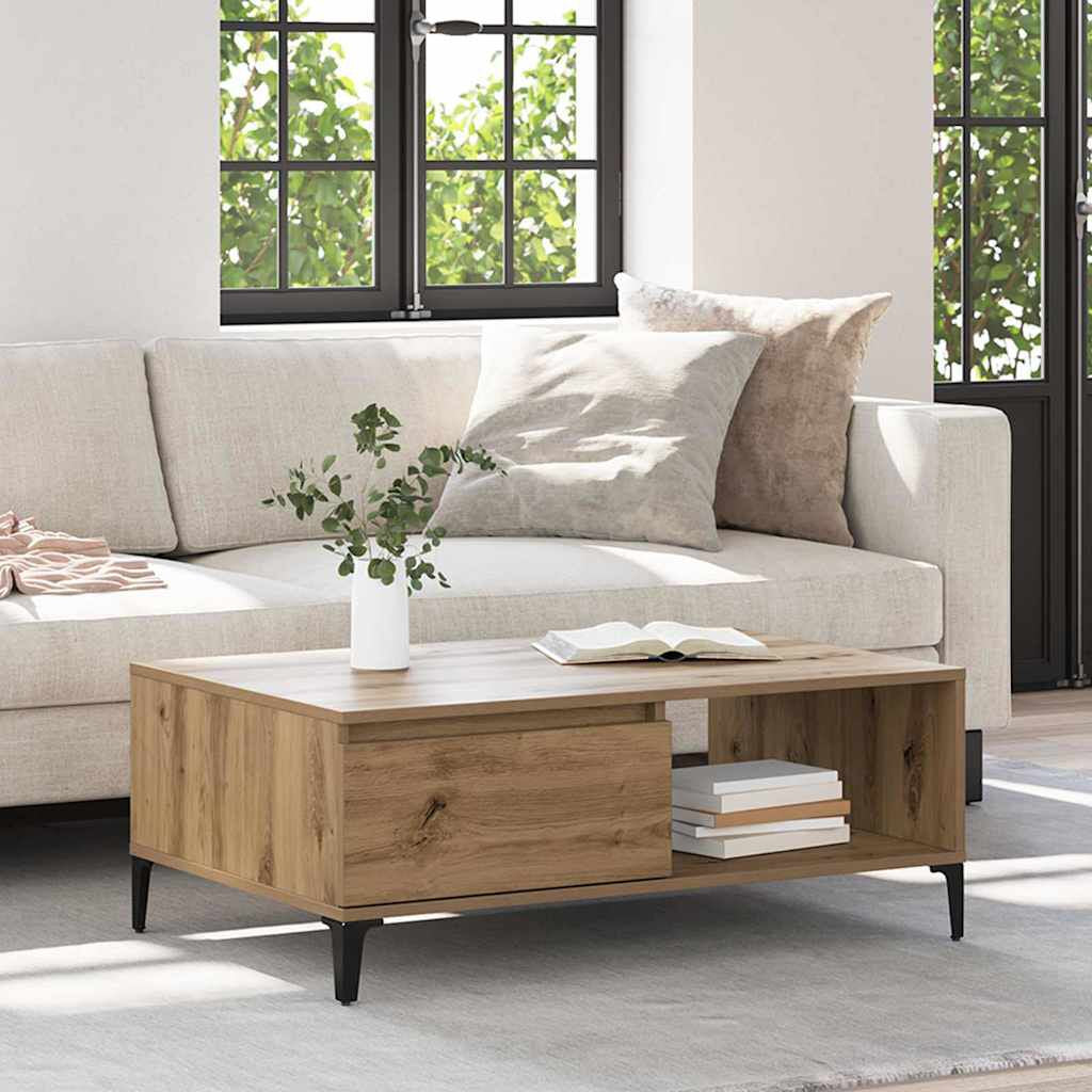 Couchtisch Artisan-Eiche 90 X 60 X 35 Cm Holzwerkstoff