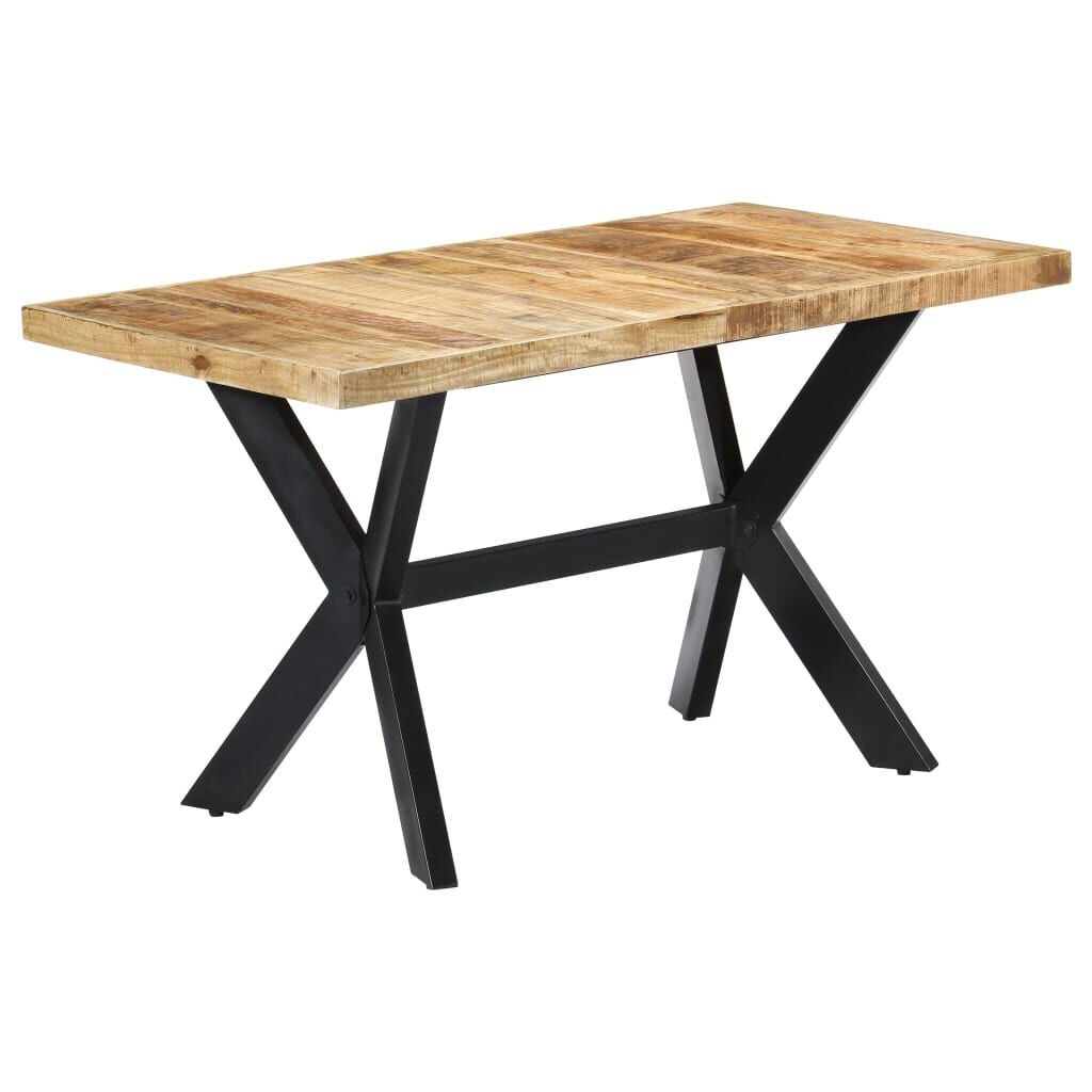 Esstisch 140X70X75 Cm Raues Mangoholz