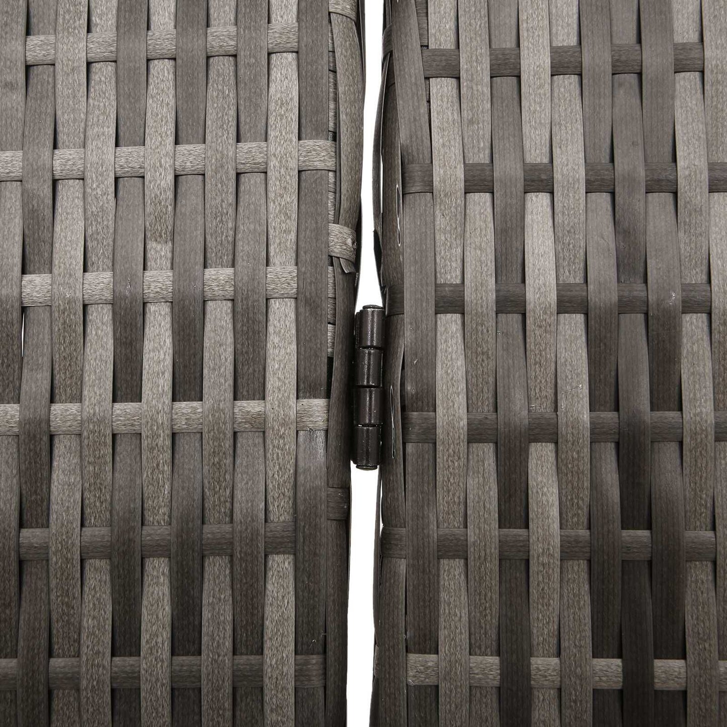 Raumteiler Grau 146 X 180 Cm Poly-Rattan