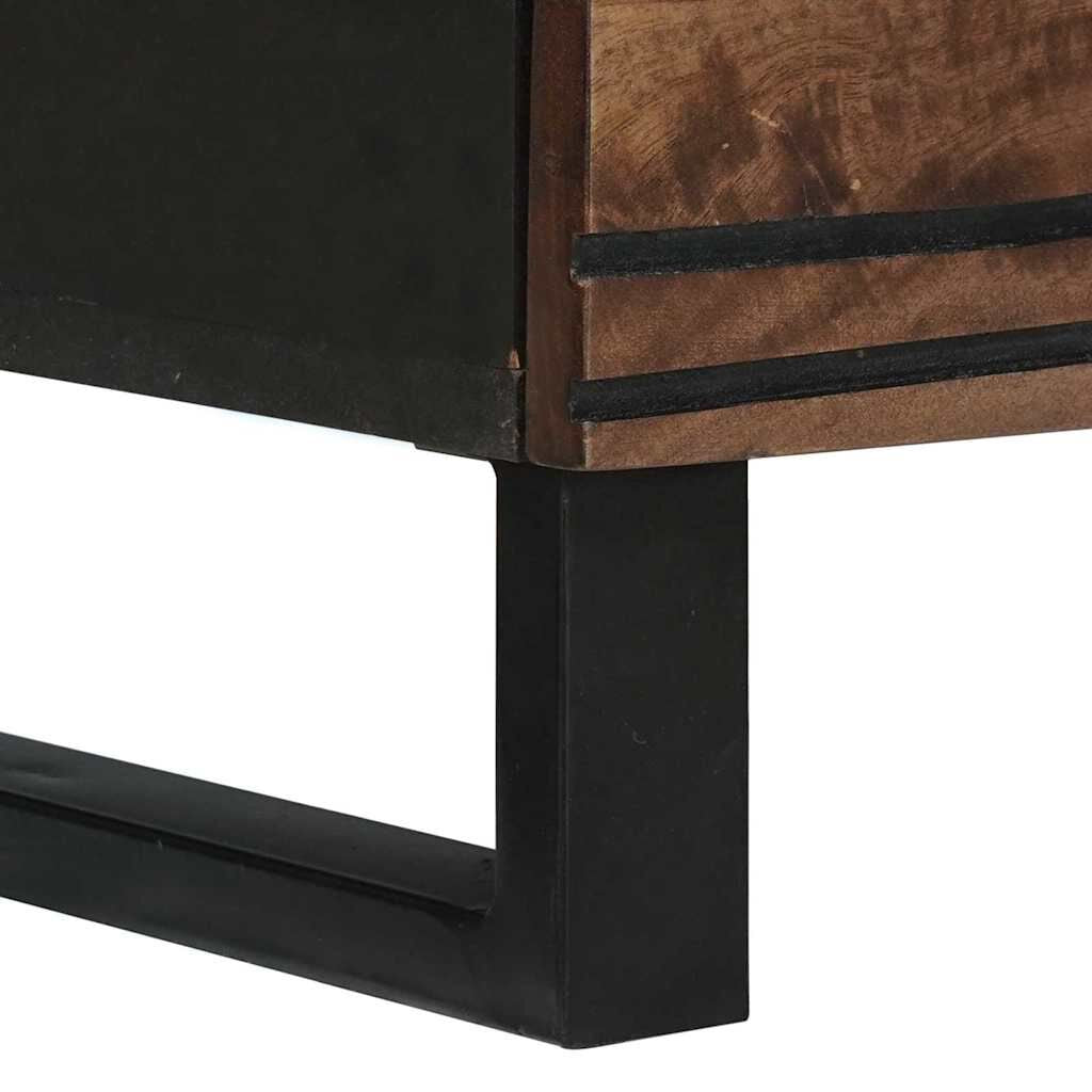 Sideboard Braun 60 X 33.5 X 75 Cm Massivholz Mango