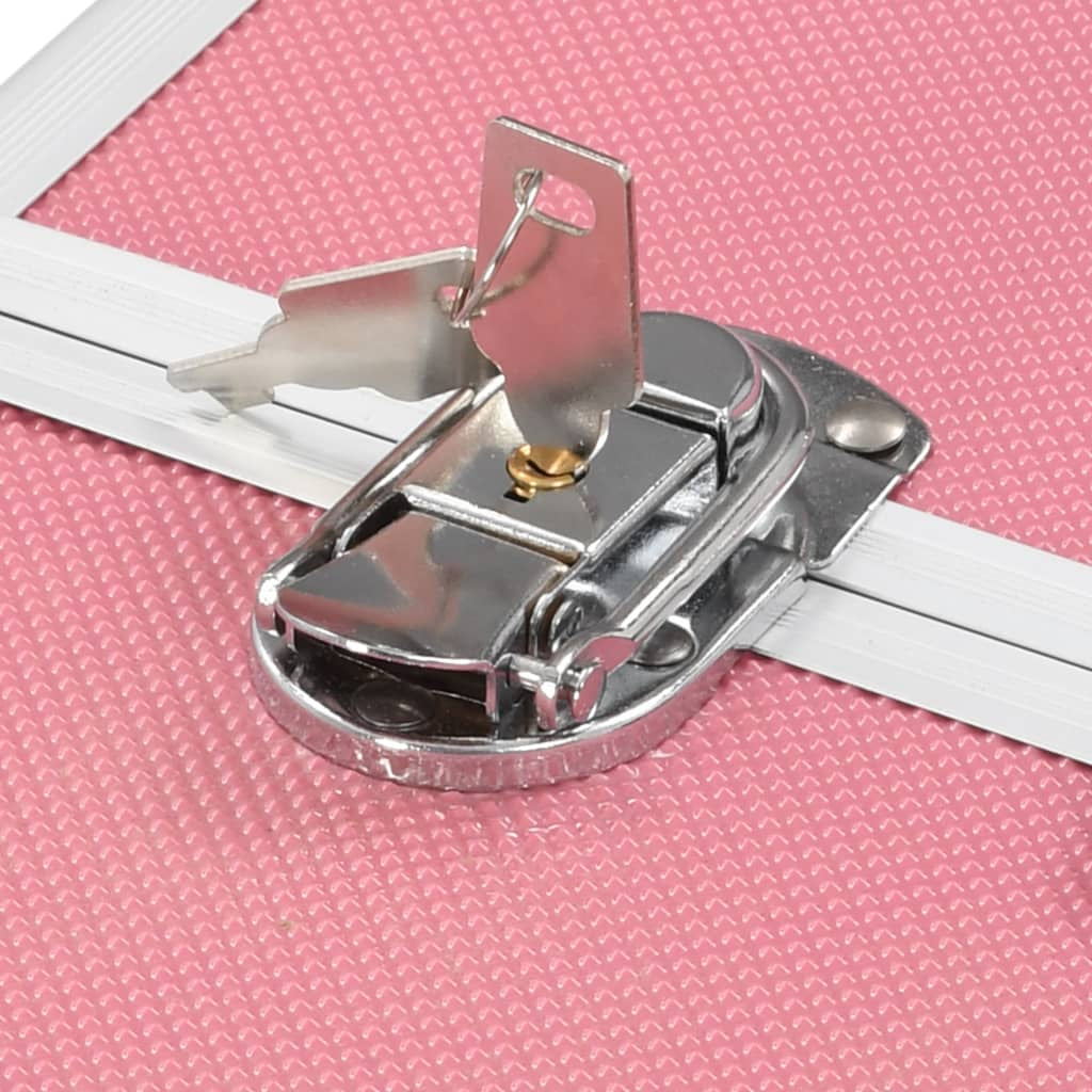 Kosmetikkoffer Schminkkoffer Friseurkoffer Schmuckkoffer Aluminium Vidaxl