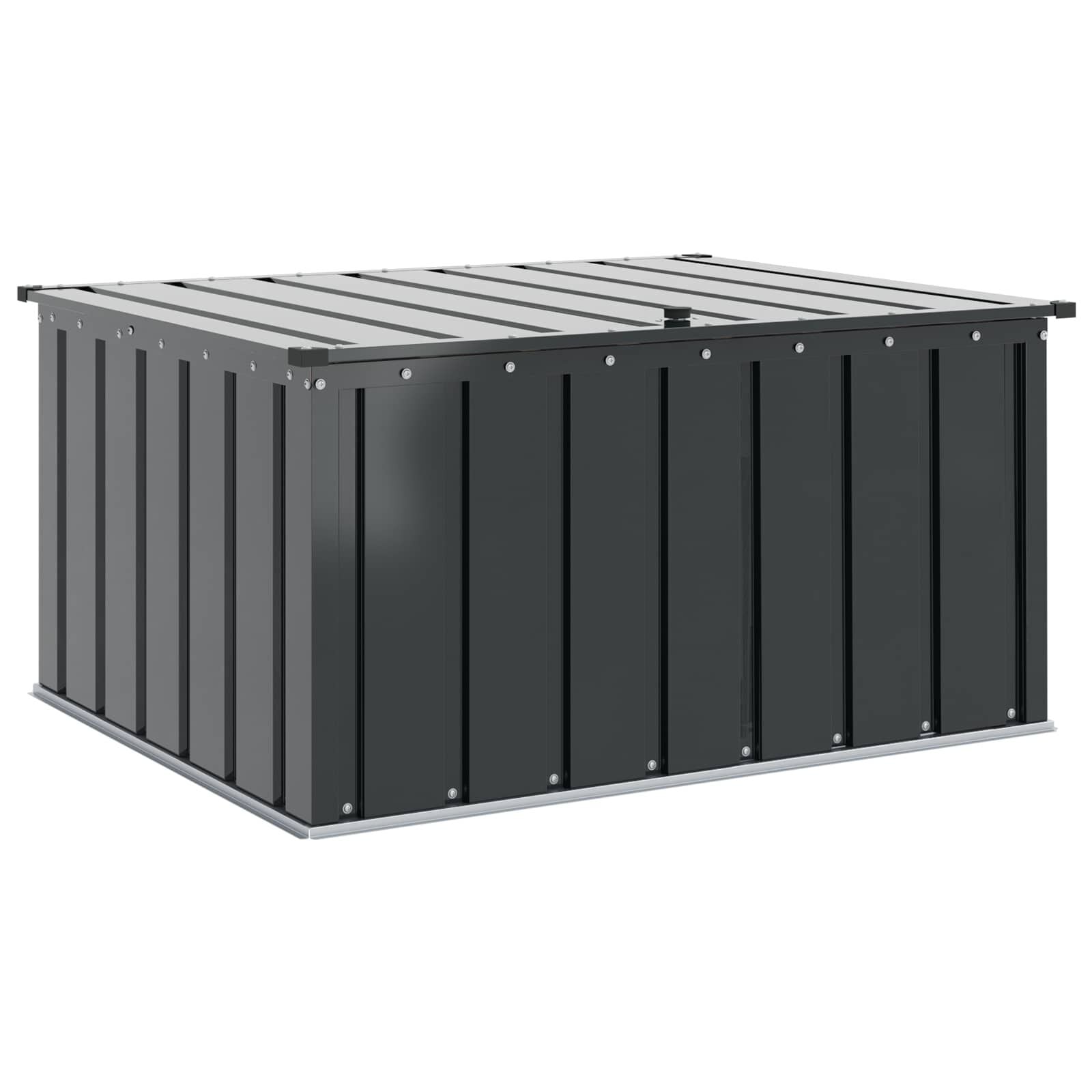 Gartenlagerbox Schwarz 101 X 82 X 50 Cm Stahl